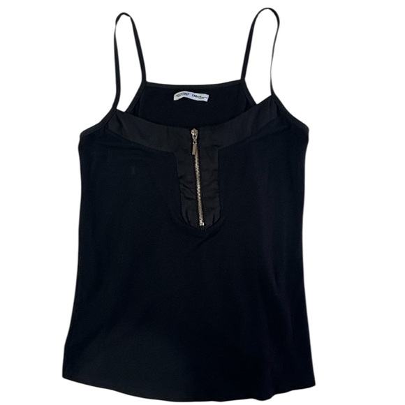 Zara Tops - Zara Black Camisole with Front Zipper